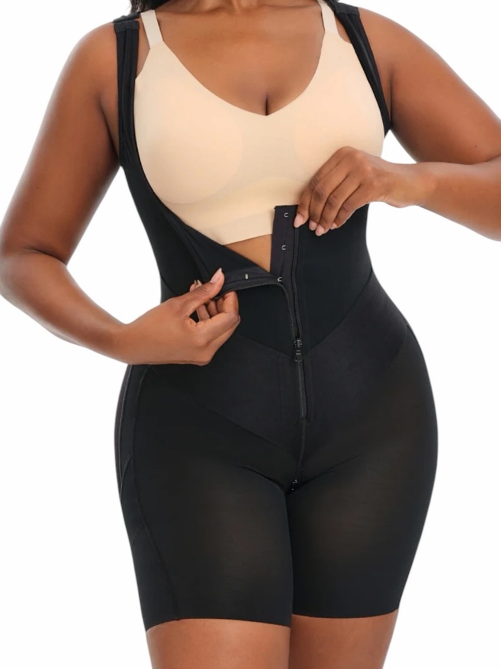 She's Waisted Full Body "Faja"  High-Waist Black Shaper XXL